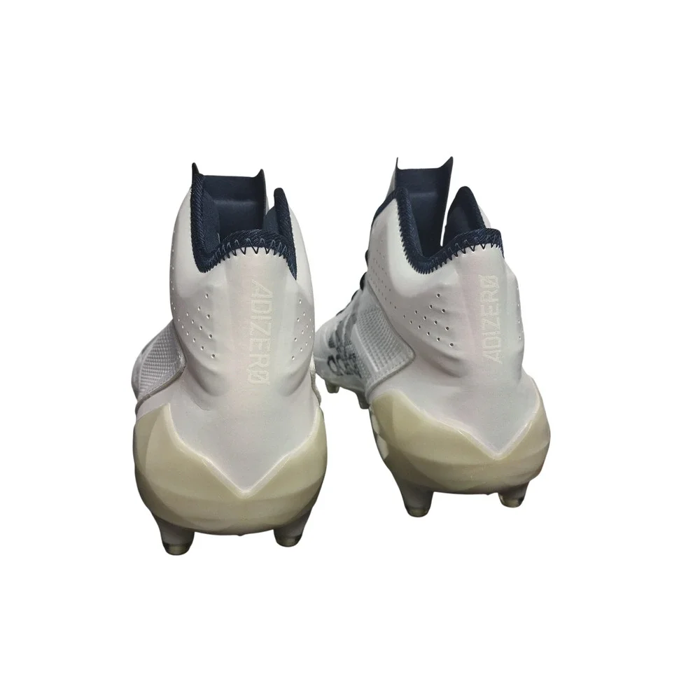 adidas Adizero 5-Star 6.0 Mid Football Cleats White Navy Men's Size 13 New